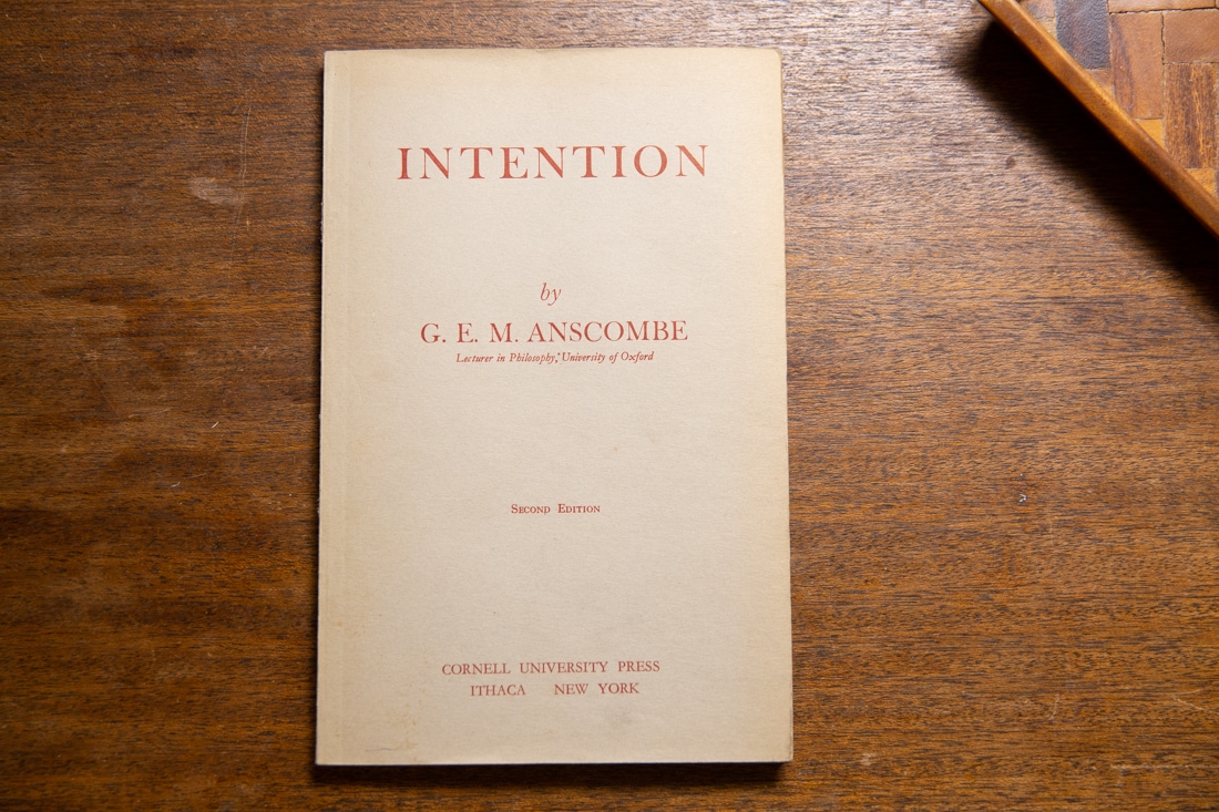 Intention  by G. E. M. Anscombe