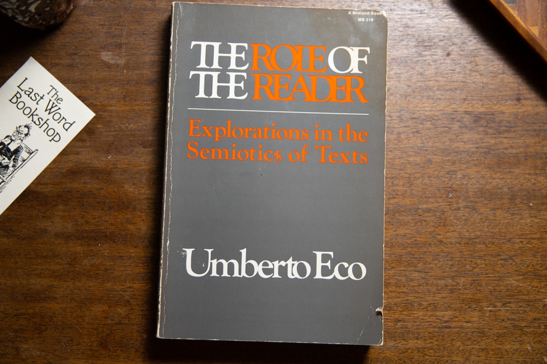 The Role of The Reader  by Umberto Eco