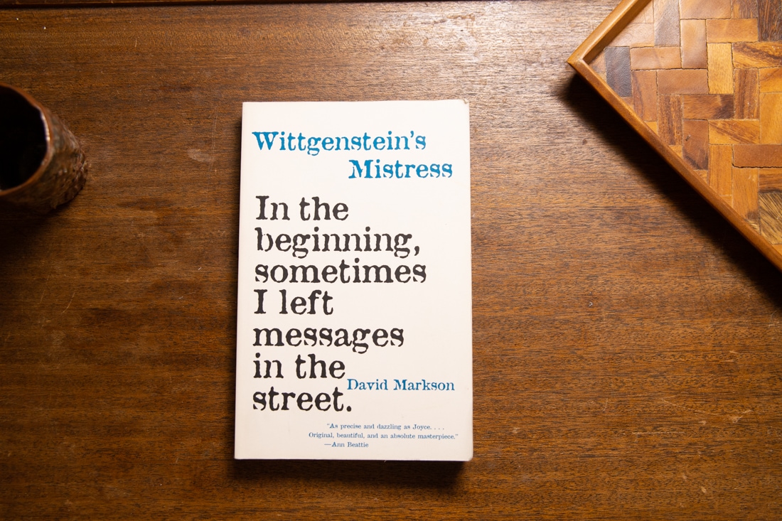 Wittgenstein's Mistress  by David Markson