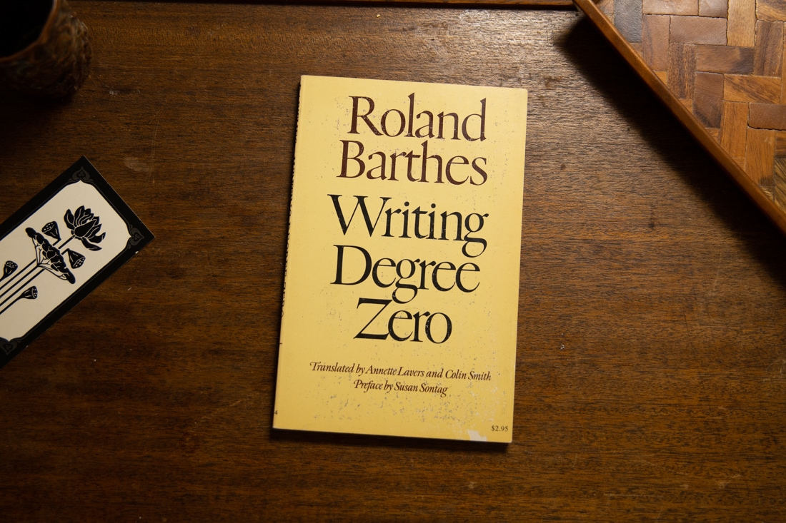 Writing Degree Zero  by Roland Barthes